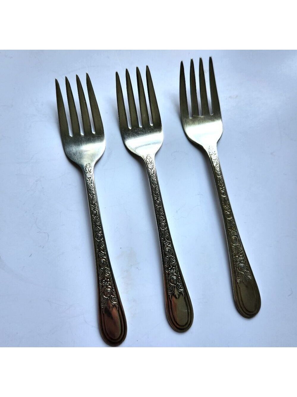 Wallace Brothers Fortune Pattern Silverplate 1932 Salad Forks Set of 3